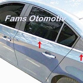 Chevrolet Cruze Sedan 2009 Üzeri Krom Cam Çıtası