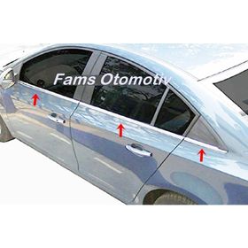 Chevrolet Cruze SEDAN 2009 Üzeri P Çelik 6 Parça Krom Cam Çıtası