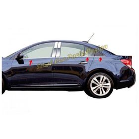 Chevrolet Cruze SEDAN 2009 Üzeri P Çelik 6 Parça Krom Cam Çıtası