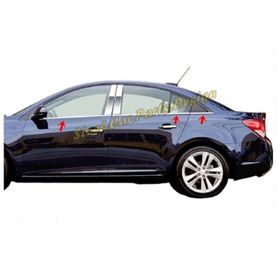 Chevrolet Cruze SEDAN 2009 Üzeri P Çelik 6 Parça Krom Cam Çıtası