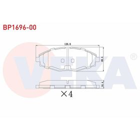 Chevrolet Spark 2006/2009 Ön Fren Balatası