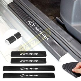 Chevrolet Spark 4 Adet Karbon Kapı Eşiği Sticker