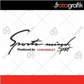 Chevrolet Sports Mind Oto Sticker