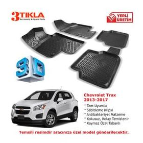 Chevrolet Trax 2013-2017 Seti 3D Havuzlu Paspas