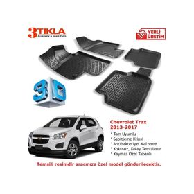 Chevrolet Trax 2013-2017 Seti 3D Havuzlu Paspas