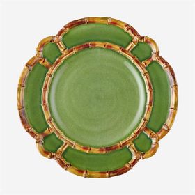 Chiara Alessi Bambu 28 CM Yeşil Tabak