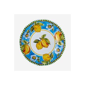 Chiara Alessi Capri Mavi Melamin 28 cm Yemek Tabağı