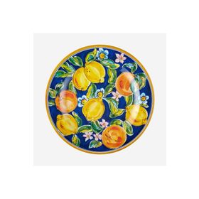 Chiara Alessi Capri Mavi Melamin 28 cm Yemek Tabağı