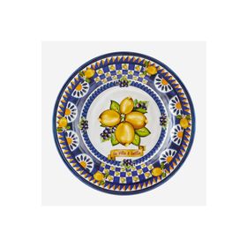 Chiara Alessi Capri Mavi Melamin 28 cm Yemek Tabağı