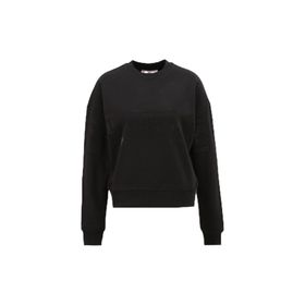 Chiara Ferragni 75CBIG02 Bisiklet Yaka Baskılı Siyah Kadın Sweatshirt
