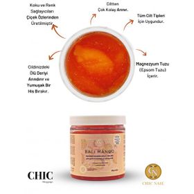 Chic Nail Bali Mango 250 gr Manikür Pedikür ve Vücut Peelingi