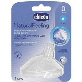 Chicco 0 Ay+ Fizyolojik Kauçuk Normal Akış Biberon Emziği