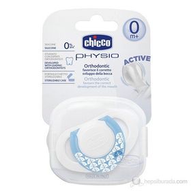 Chicco 0+ Ay Physio Erkek Silikon Emzik Mavi