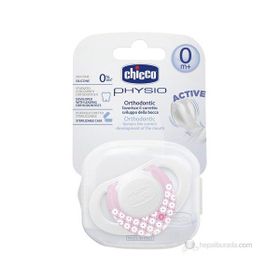 Chicco 0+ Ay Physio Kız Silikon Emzik Pembe