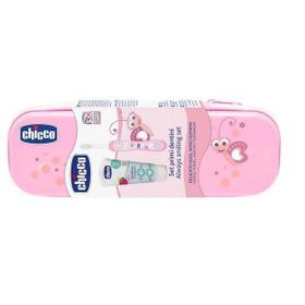 Chicco 12 Ay+ Pembe Diş Fırçası Seti