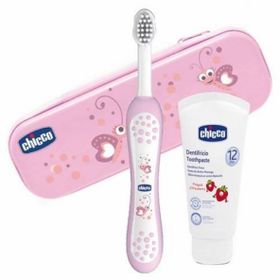 Chicco 12 Ay+ Pembe Diş Fırçası Seti