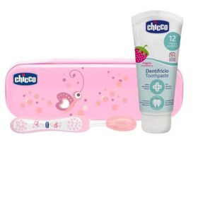 Chicco 12 Ay+ Pembe Diş Fırçası Seti