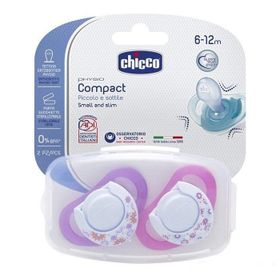 Chicco 2 li 12+ Ay Physio Compact Kız Silikon Emzik