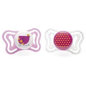 Chicco 2 li 16-36 Ay Physio Light Silikon Kız Emzik