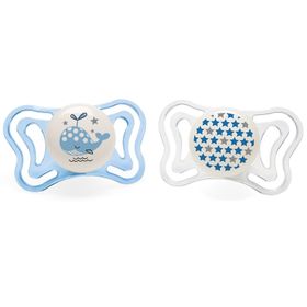 Chicco 2 li 2-6 Ay Physio Light Gece Parlayan Silikon Emzik