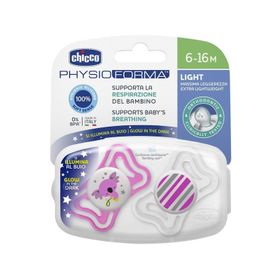Chicco 2 li 6-16 Ay Physio Light Gece Parlayan Silikon Emzik