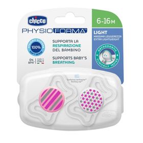 Chicco 2 li 6-16 Ay Physio Light Silikon Kız Emzik