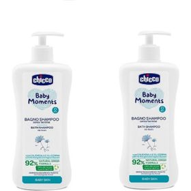 Chicco 2x750 ml Baby Moments Göz Yakmayan Bebek Saç ve Vücut Şampuanı