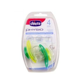 Chicco 4+ Ay Physio Soft Silikon Emzik Yeşil