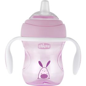 Chicco 4 Ay+ Yumuşak Uçlu 200 ml Pembe Geçiş Bardağı
