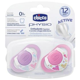 Chicco 5724 2 li 4+ Ay Physio Orthodontic Silikon Emzik Pembe