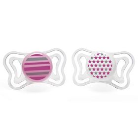 Chicco 6-16 Ay 2'Li Physio Light Silikon Pembe Emzik