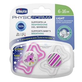 Chicco 6-16 Ay 2'Li Physio Light Silikon Pembe Emzik