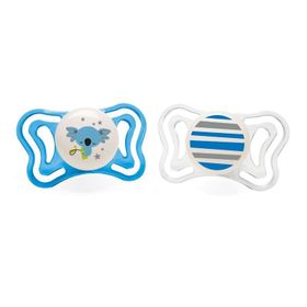 Chicco 6-16 Ay Erkek Mavi Kedi Figür PhysioForma Light Silikon Emzik