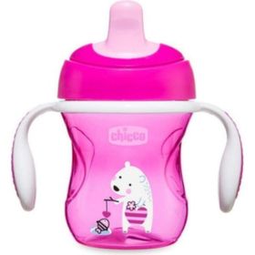 Chicco 6 Ay Kız Yarı Yumuşak Uçlu Bardak