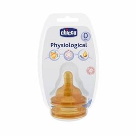 CHICCO BİBERON EMZİĞİ KAUÇUK ORTA AKIŞ İKİLİ