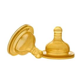 CHICCO BİBERON EMZİĞİ KAUÇUK ORTA AKIŞ İKİLİ