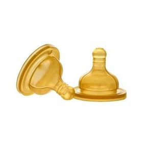 CHICCO BİBERON EMZİĞİ KAUÇUK ORTA AKIŞ İKİLİ