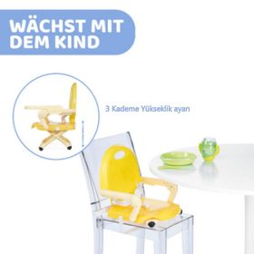 Chicco Booster Seat Pocket Snack Saffron Portatif Mama Sandalyesi