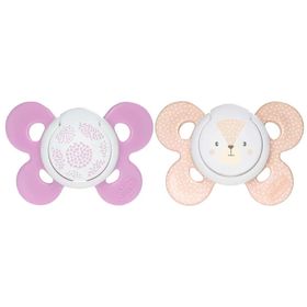 Chicco CC-001.003.164 - 6-16 Ay 2'li Kız PhysioForma Comfort Silikon Emzik