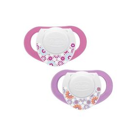 Chicco CH-5702 2 li 4+ Ay Physioring Orthodontic Kauçuk Emzik Pembe