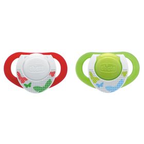 Chicco CH-5706 2 li 4+ Ay Physioring Orthodontic Kauçuk Emzik Mavi