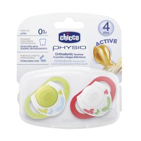 Chicco CH-5706 2 li 4+ Ay Physioring Orthodontic Kauçuk Emzik Mavi