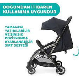 Chicco Cheerio Jet Black Bebek Arabası
