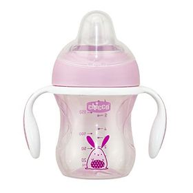 Chicco CHICCO-8058664081325 Chicco Yarı Yumuşak Uçlu Eğitici Bardak 6ay+ Kız