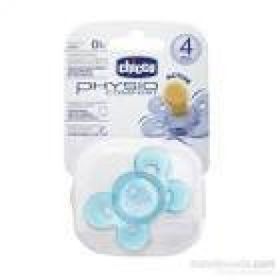 Chicco Comfort 4+ Ay Kelebek Silikon Emzik Mavi