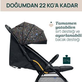 Chicco Glee Playful Black Bebek Arabası