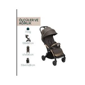 Chicco Goody Xplus Bronze Lizard Re Lux Otomatik Katlanır Suya Dayanıklı Kabin Bebek Arabası