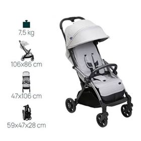 Chicco Goody Xplus Pearl Grey Otomatik Katlanır Suya Dayanıklı Kabin Bebek Arabası