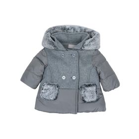 Chicco Gri 6 Ay Erkek Çocuk Çıkarılabilir Kapüşonlu Mont