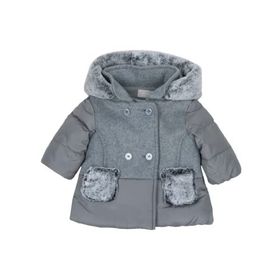 Chicco Gri 6 Ay Erkek Çocuk Çıkarılabilir Kapüşonlu Mont